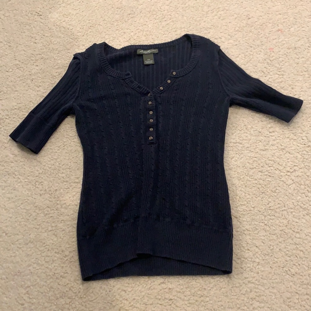 Women’s Eddie Bauer shirt sleeve sweater